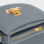 BESACE CLEA IN SHINY CALFSKIN BLUE GREY - Image 4